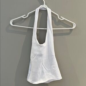 Zara White Halter Top